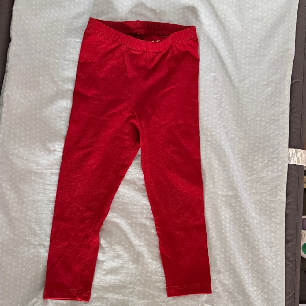 SOLD‼️Cat & Jack Red Girls' Stretch Leggings